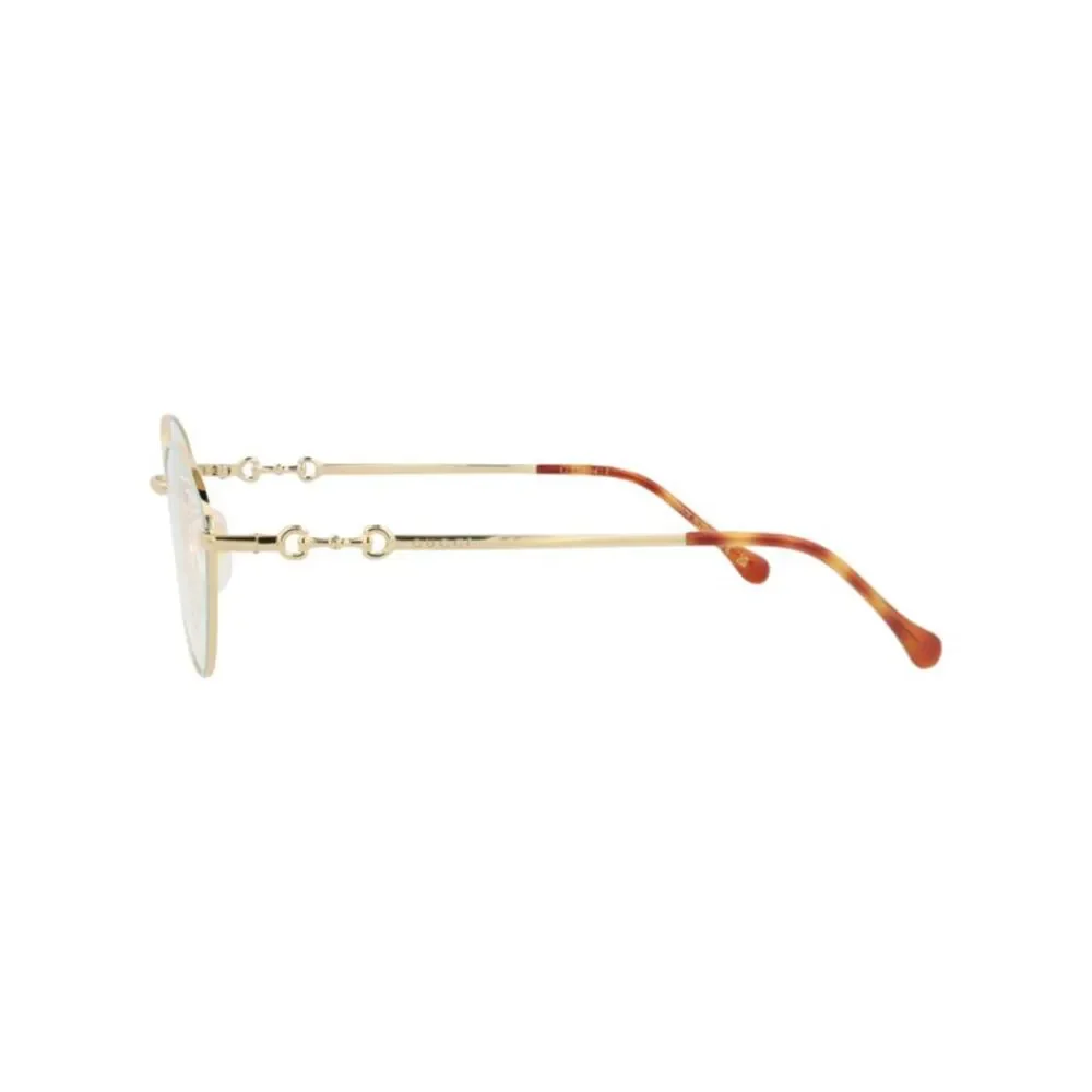 Gucci Cat Eye-Frame Metal Optical Frames Gold Womens